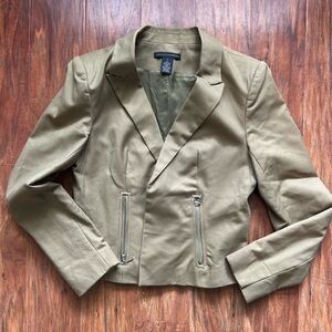 Grace Elements Green Blazer Double-Breasted Suit Jacket Women’s Size 8